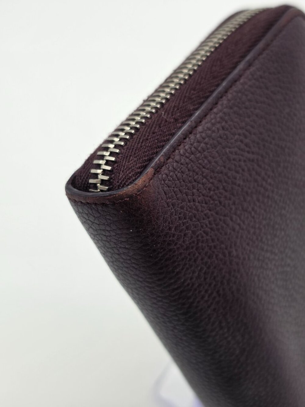 YSL Maroon Zipper Long Wallet - Picture 14 of 16